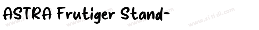 ASTRA Frutiger Stand字体转换